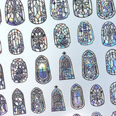 Shell Nail Sticker - Gothic Window (Medium)